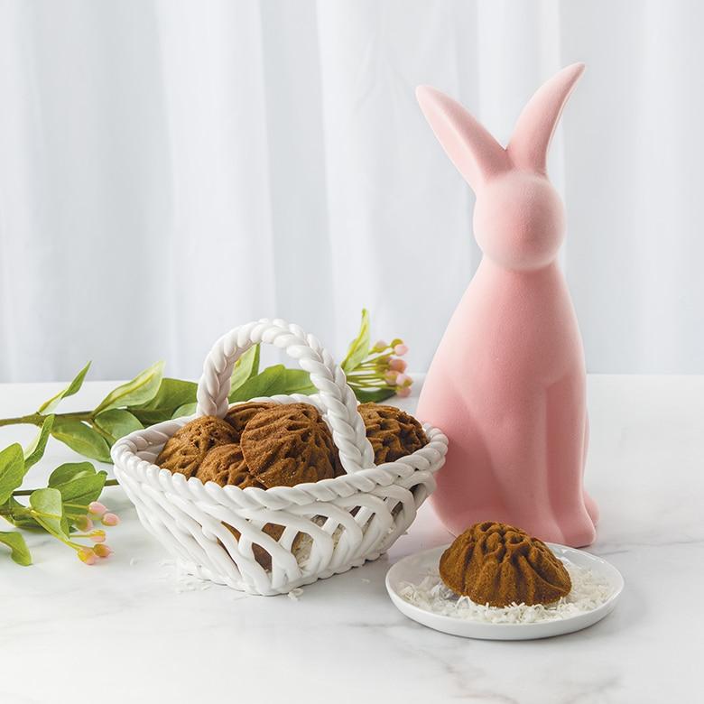 Ornamental Egg Cakelet – Zdobené veľkonočné vajíčka, plát so 6 formičkami, karamelová, 473 ml