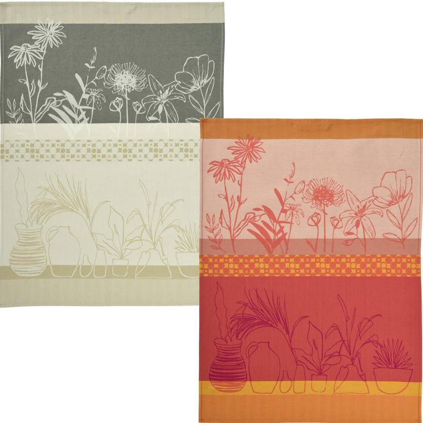 Žakárová utierka Pottery, 50 x 70 cm, taupe