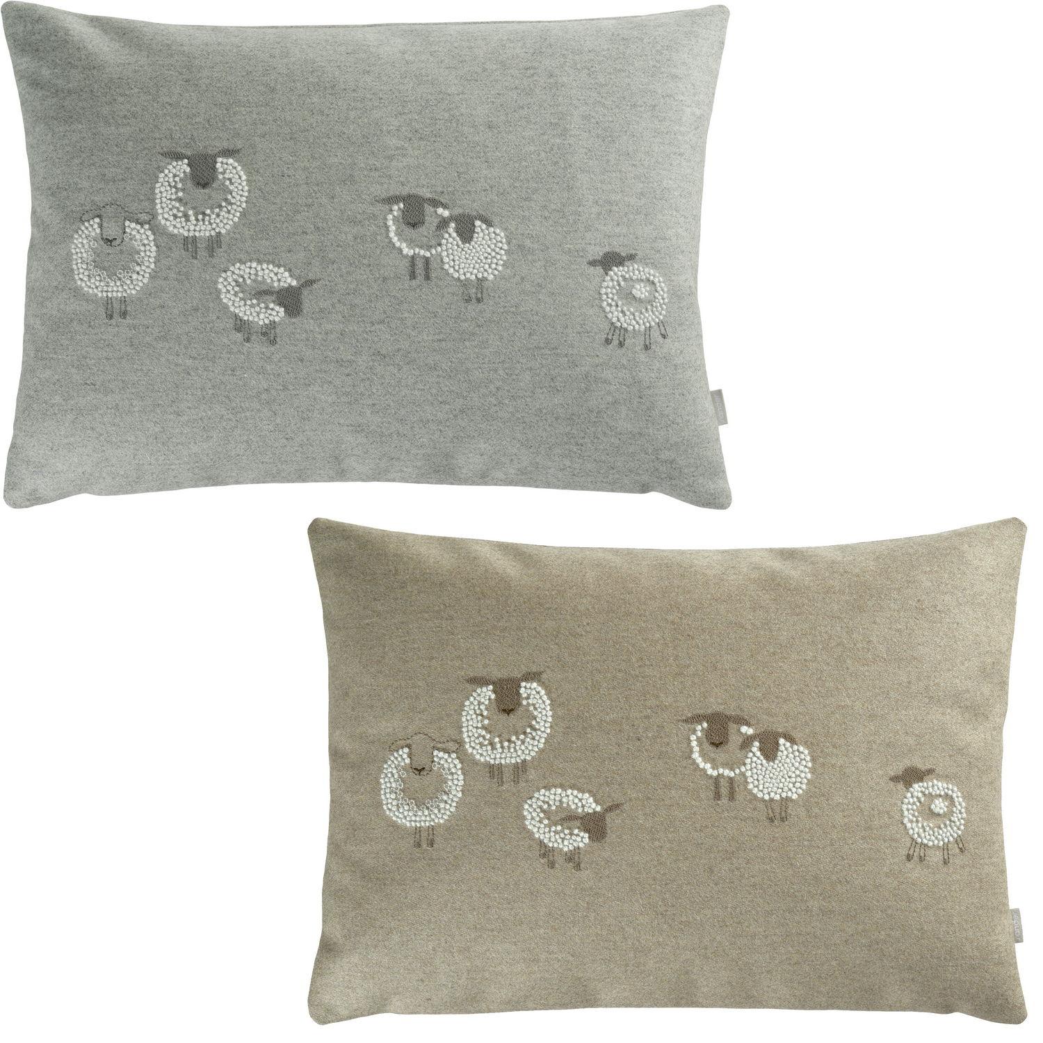 Vlnená obliečka na vankúš Cork 34 x 50 cm, light grey