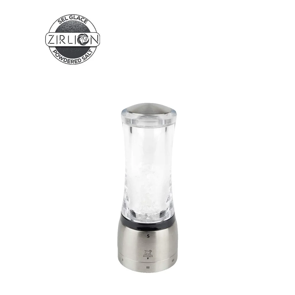 Mlynček na soľ Daman u’Select Zirlion, akryl / nerez, 16 cm