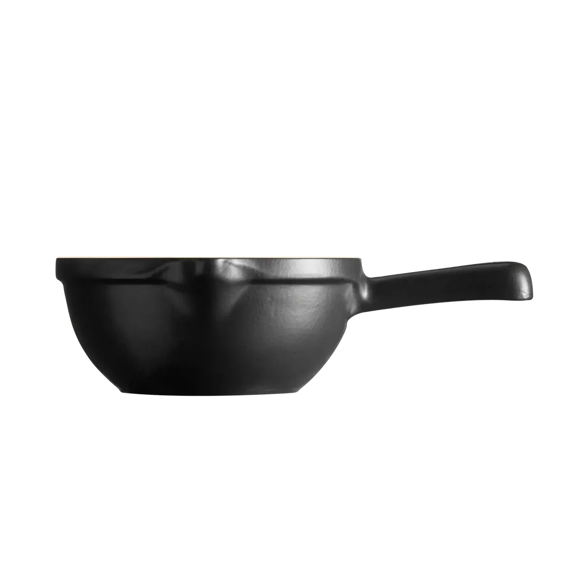 Keramická rajnica na omáčky a fondue BBQ, 1,2 l, čierna