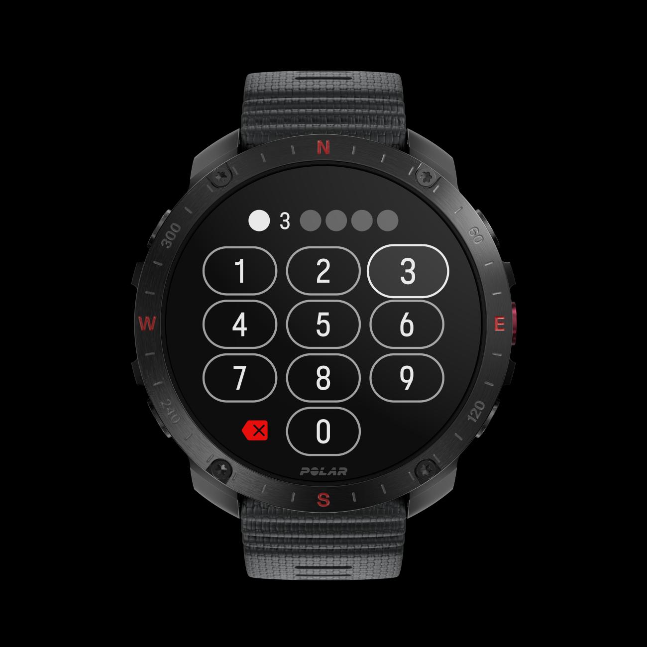 Športtester Grit X2, S-L, čierna