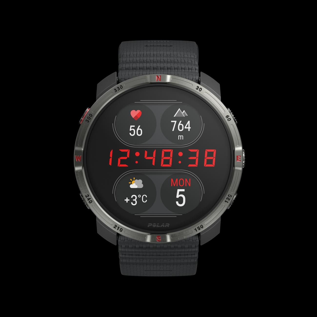 Športtester Grit X2, S-L, čierna