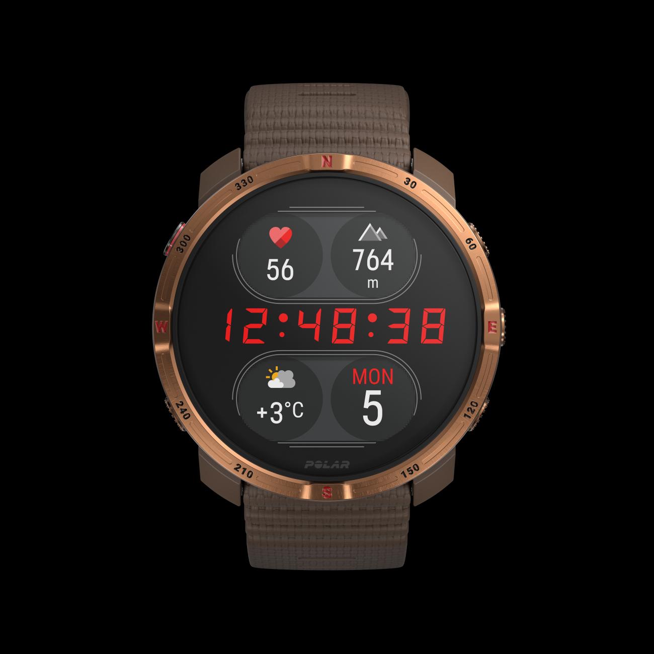 Športtester Grit X2, S-L, hnedá