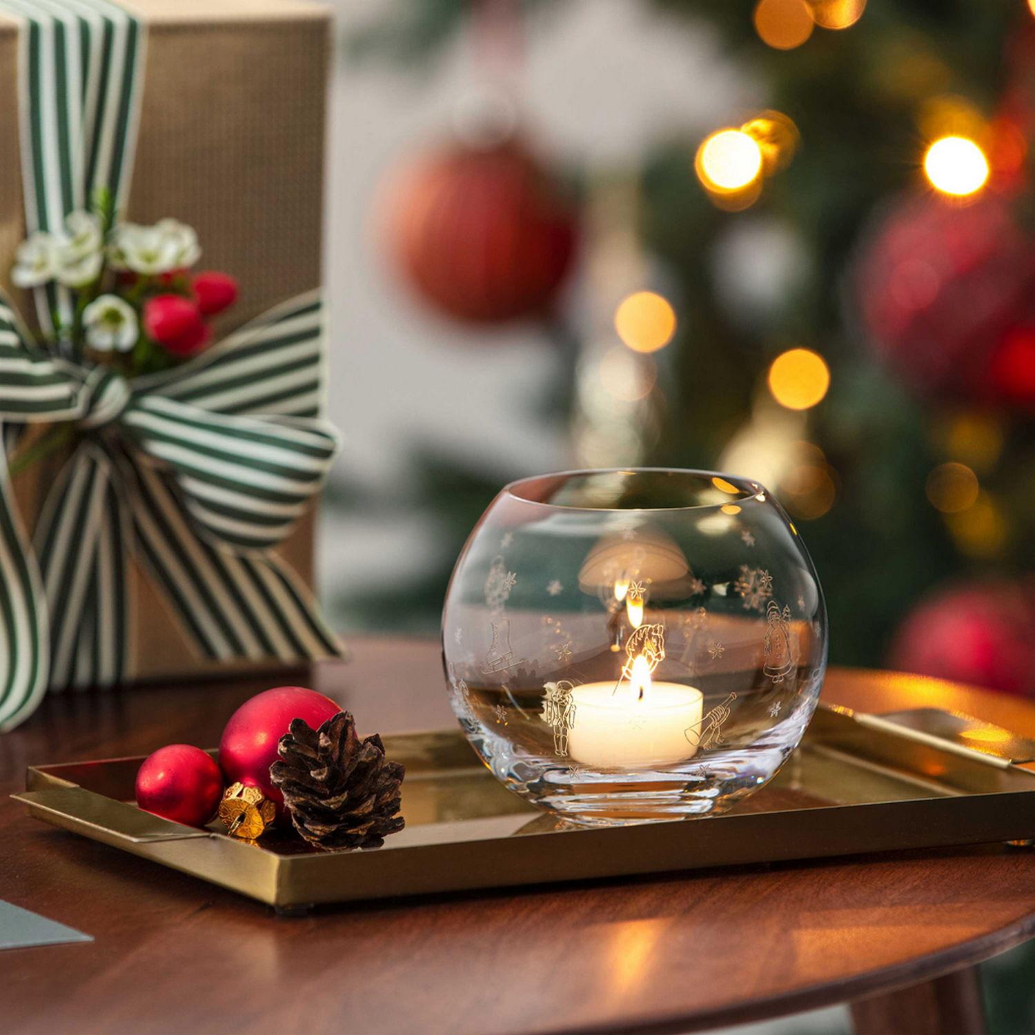 Sklenený svietnik na čajové sviečky Toy's Delight, Ø 9,5 cm