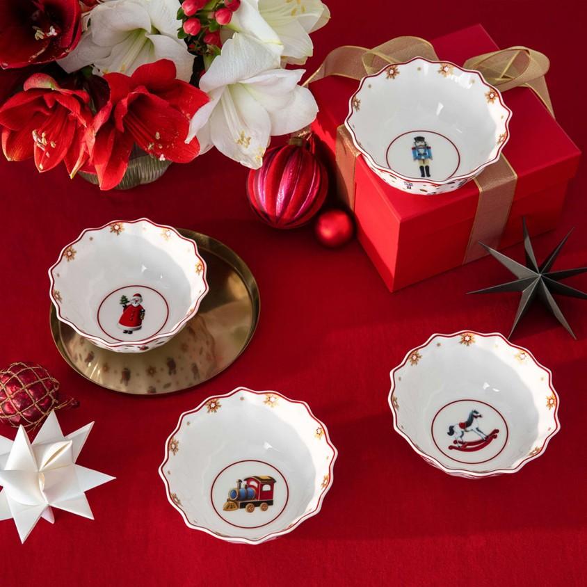 Sada vianočných misiek Toy's Delight, Výročná edícia, 4 ks