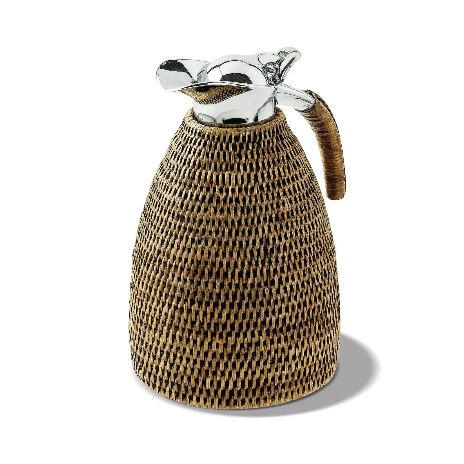 Termo karafa opletená ratanom, kolekcia Radici, 2,0 l, medovo hnedá