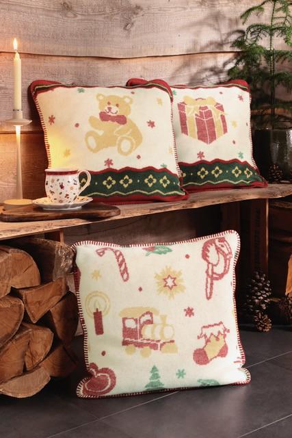 Vianočný vankúšik Toy’s Delight, Teddy, 50 × 50 cm