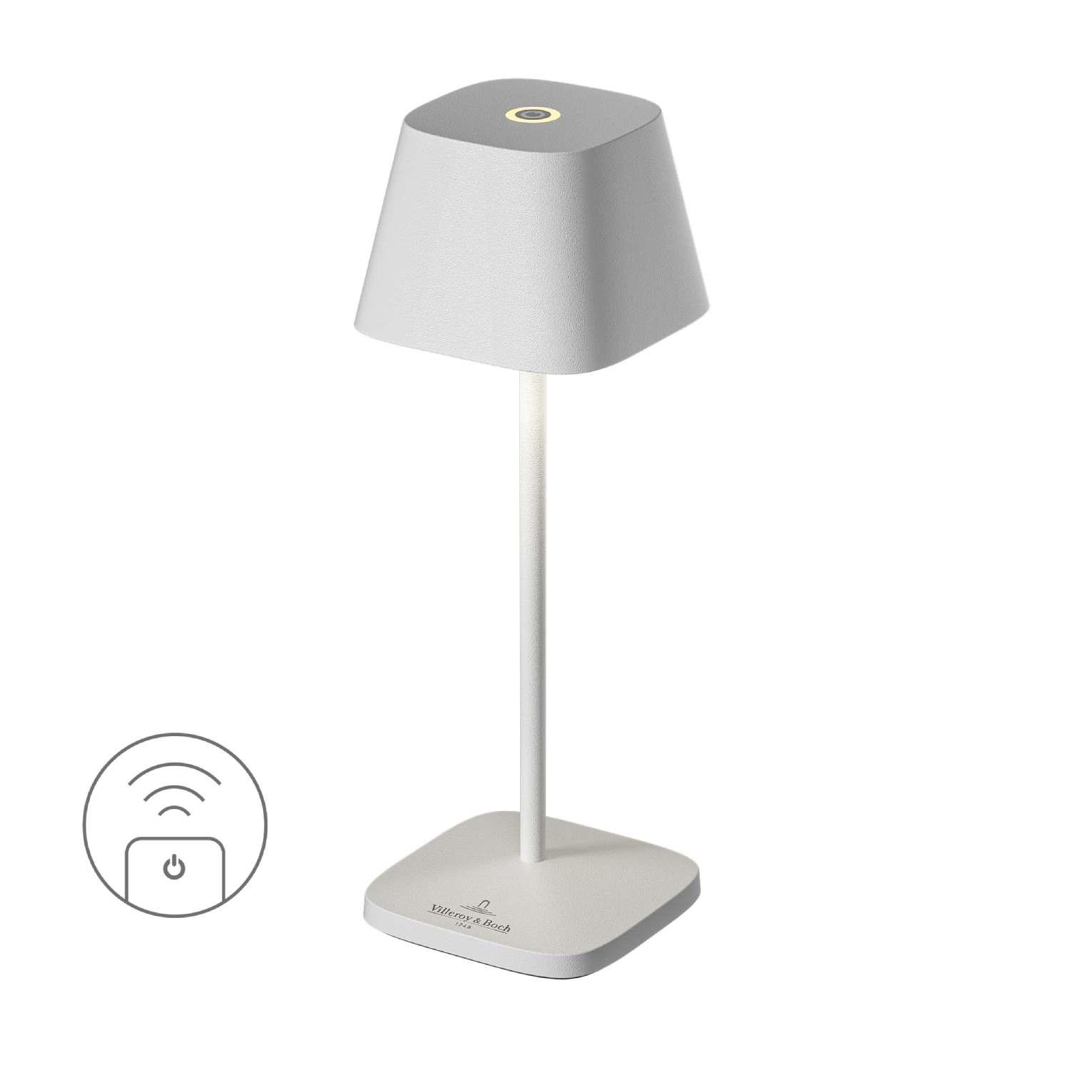 Nabíjacia LED lampička do exteriéru / interiéru Neapel Micro, 20 cm, white