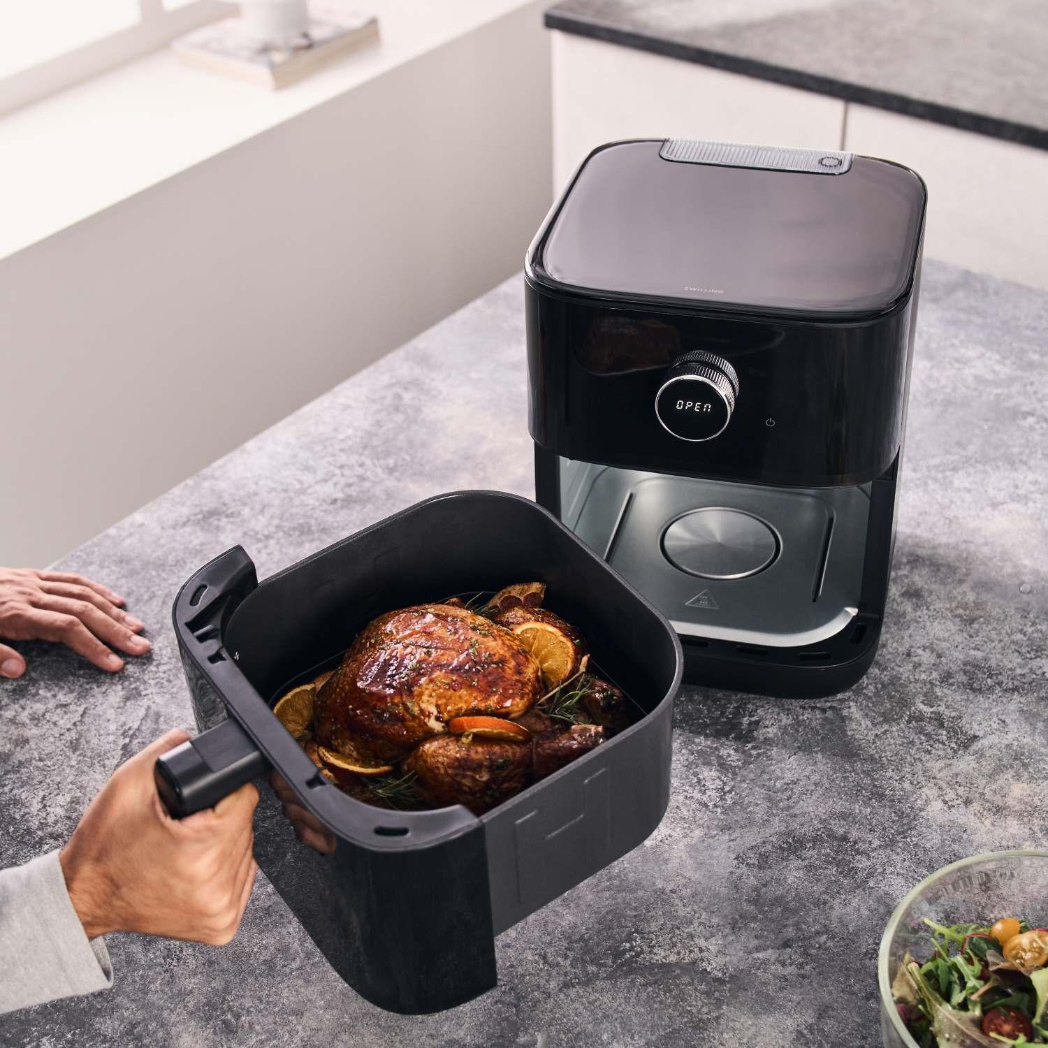 Teplovzdušná fritéza s parou Pro, 6 l, matne čierna