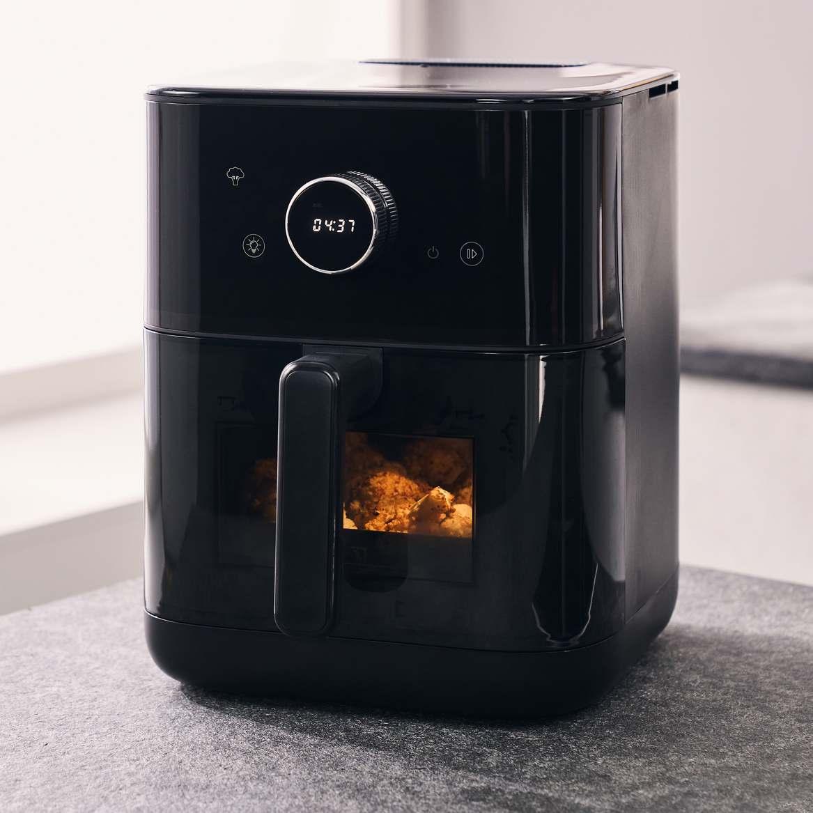 Teplovzdušná fritéza s parou Pro, 6 l, matne čierna