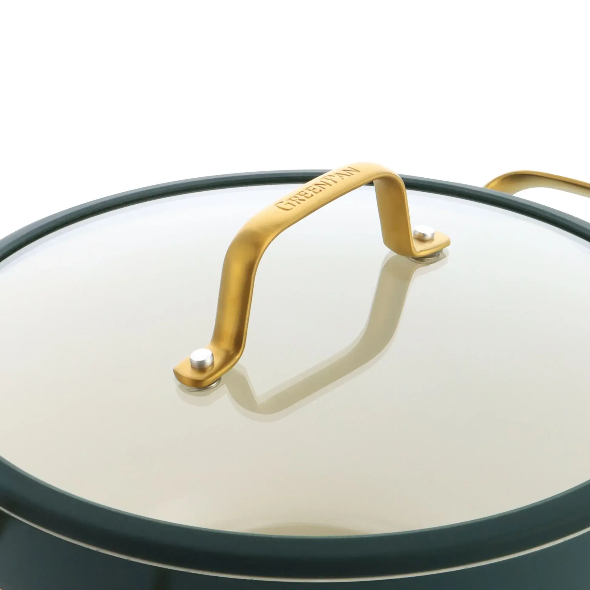 Sada riadu s nepriľnavým keramickým povrchom, Padova Reserve, 10 ks, tmavo zelená