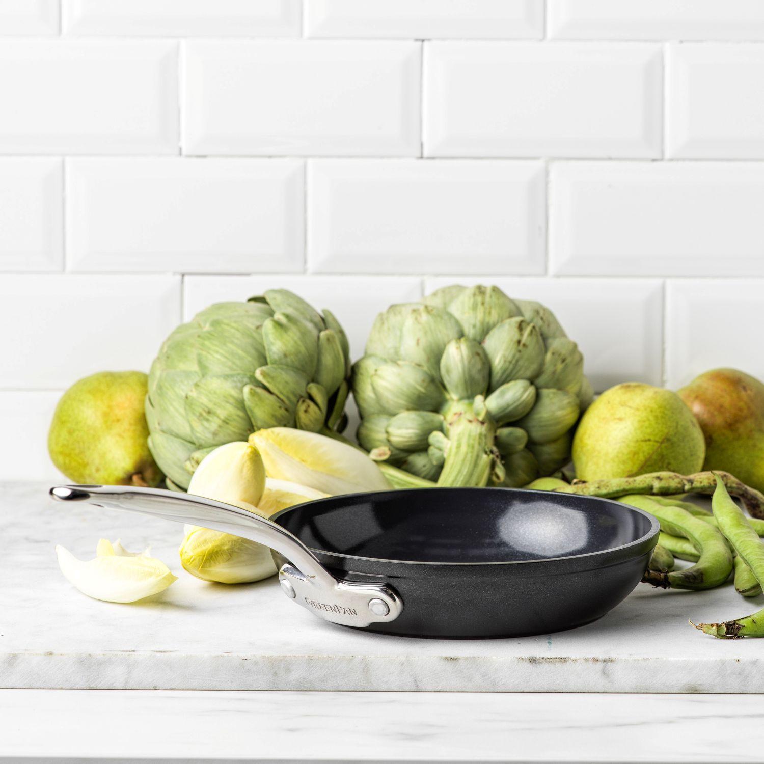 Sada 2 nepriľnavých keramických panvíc Barcelona Pro, Ø 20 a 28 cm, čierna