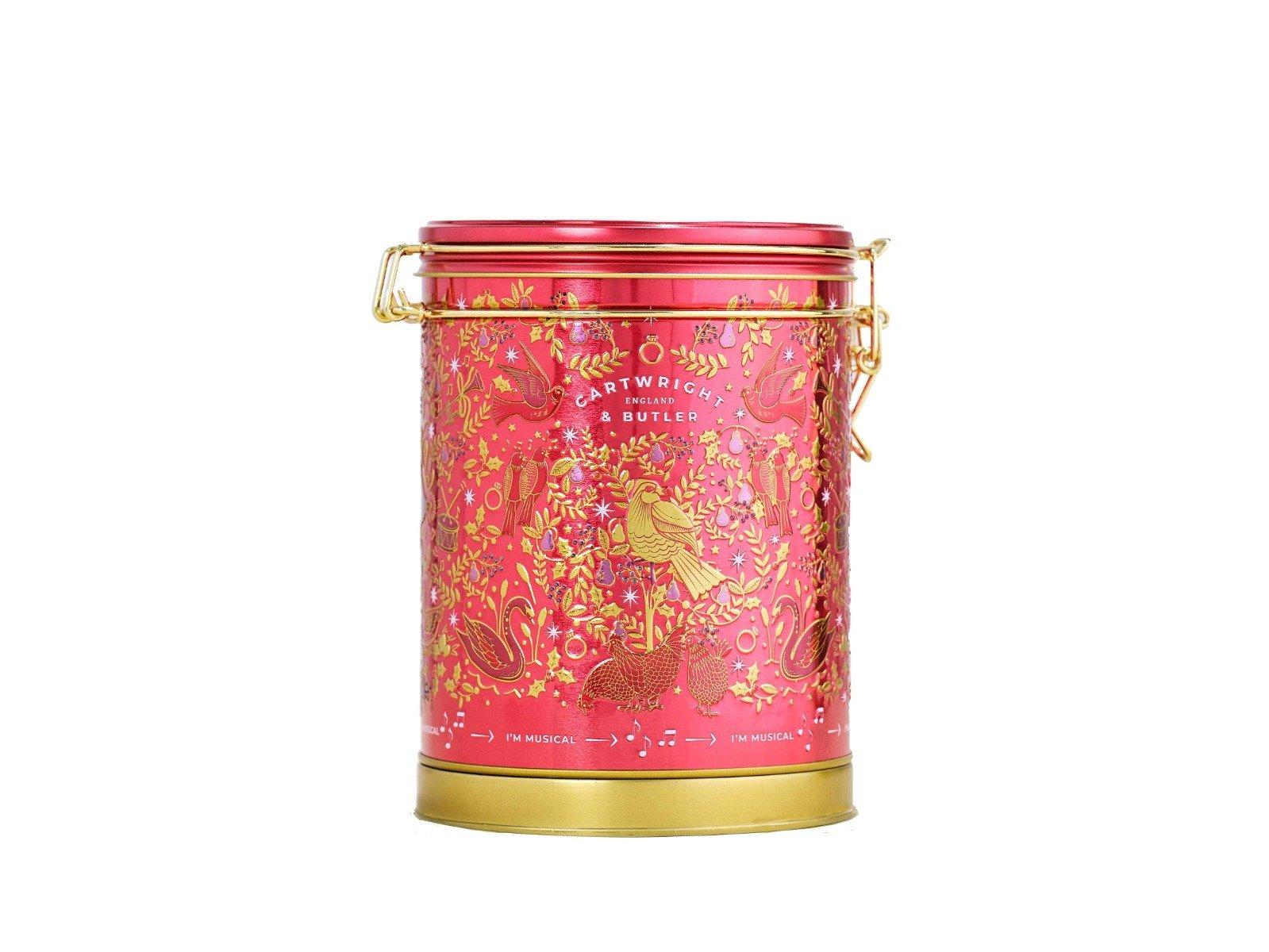 CARTWRIGHT & BUTLER Vánoce mix sušenek v hrací plechovce 400g