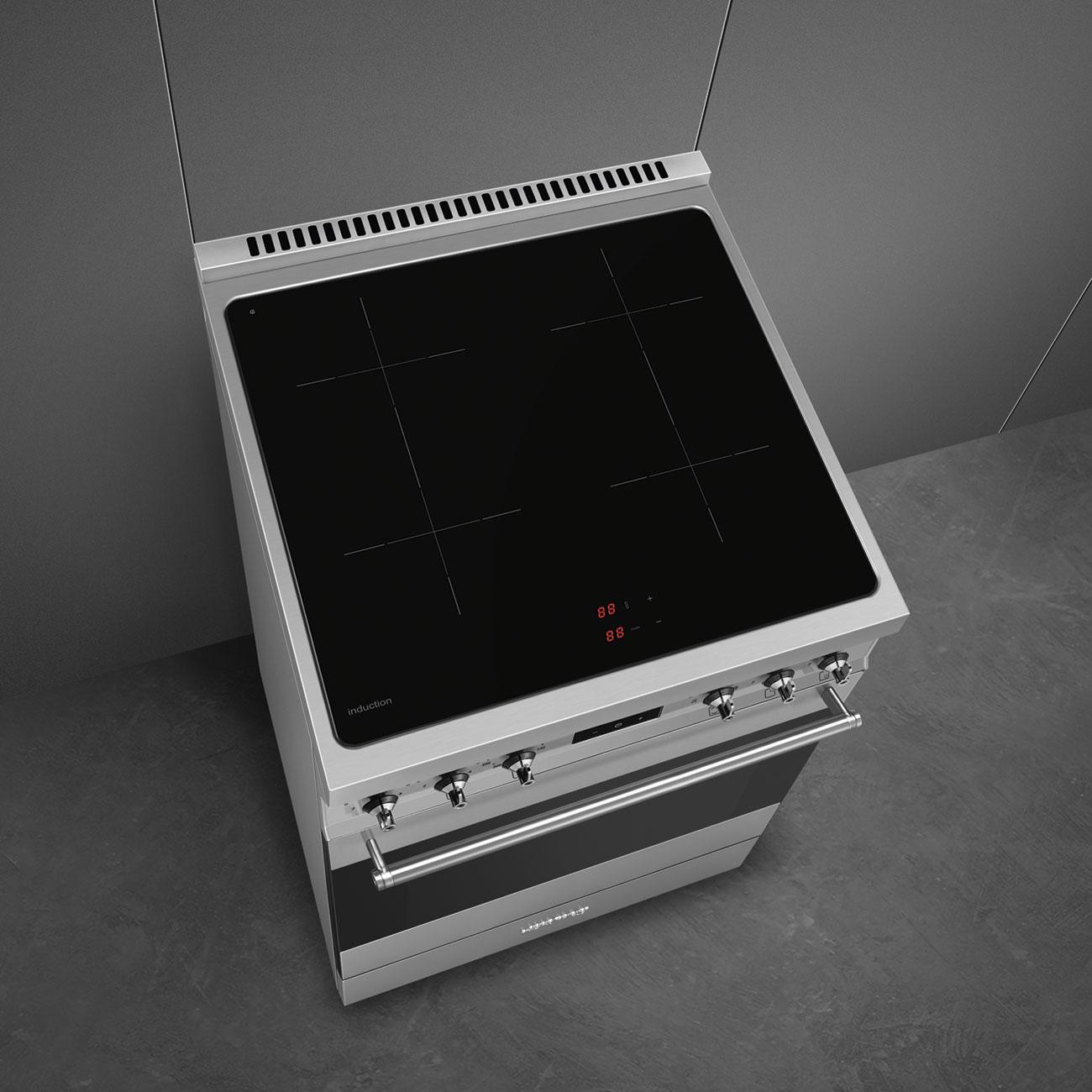 Sporák s indukčnou varnou doskou Classic, C61PXM2, 60x60 cm, nerezová