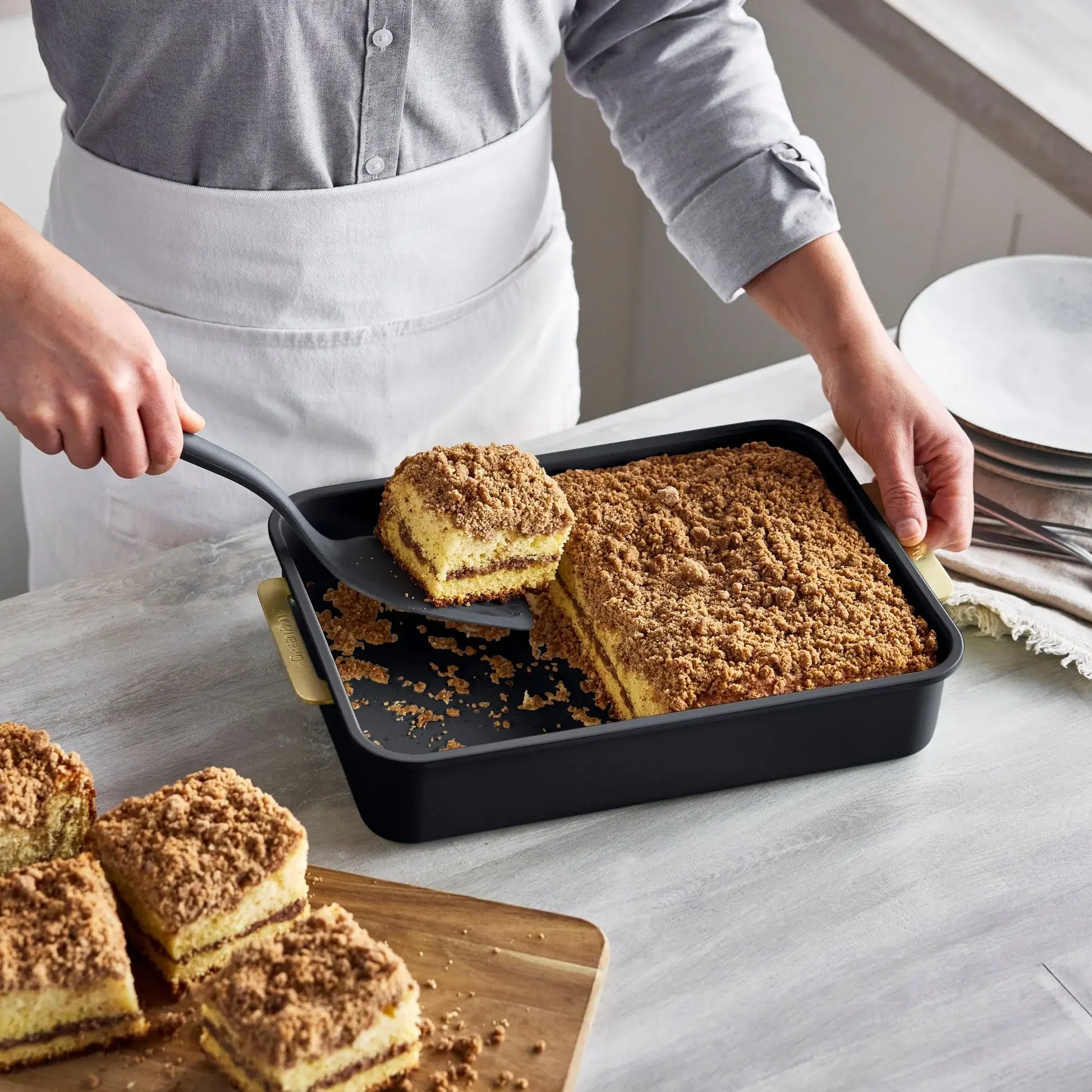 Sada nepriľnavých foriem na pečenie Padova, 6 ks, tmavo zelená