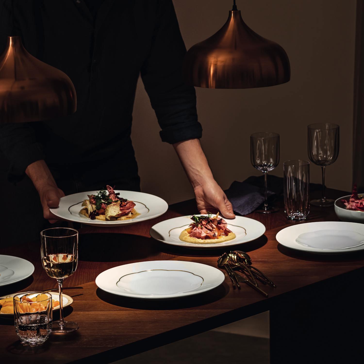 Jedálenský tanier Sonetto Oro, Ø 28 cm