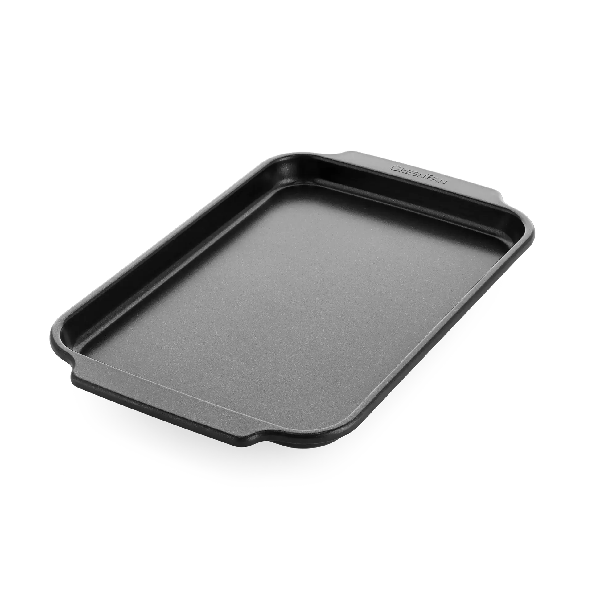 Nízky plech na pečenie s nepriľnavým povrchom, Bistro, 33 × 23 cm, čierna