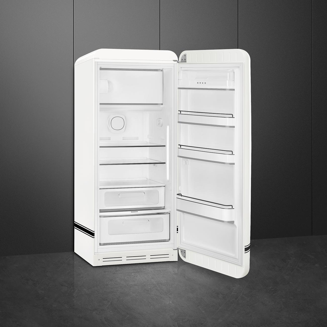 Chladnička s mraziacim boxom Porsche x SMEG, 244/26 l, pravé otváranie, 153x60 cm, biela