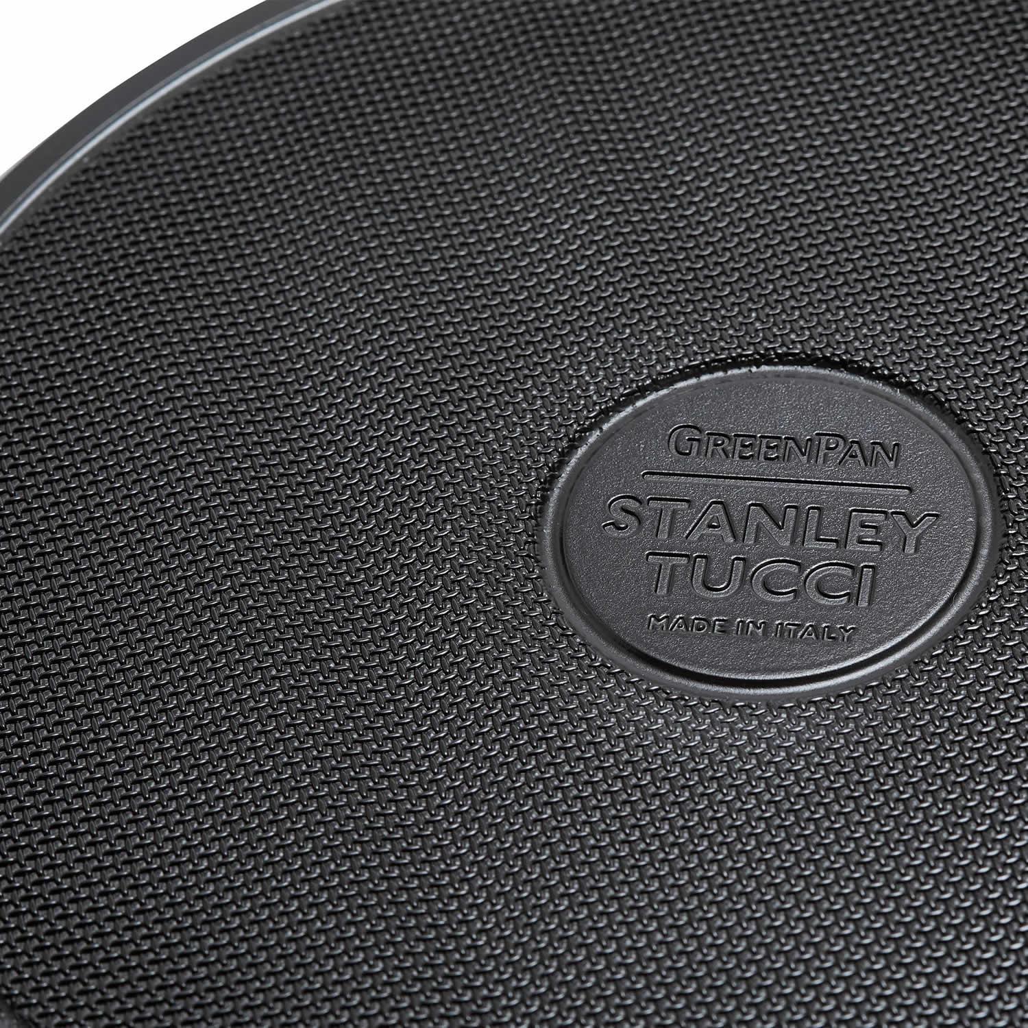 Sada 2 nepriľnavých keramických panvíc Stanley Tucci 20 + 26 cm, čierna