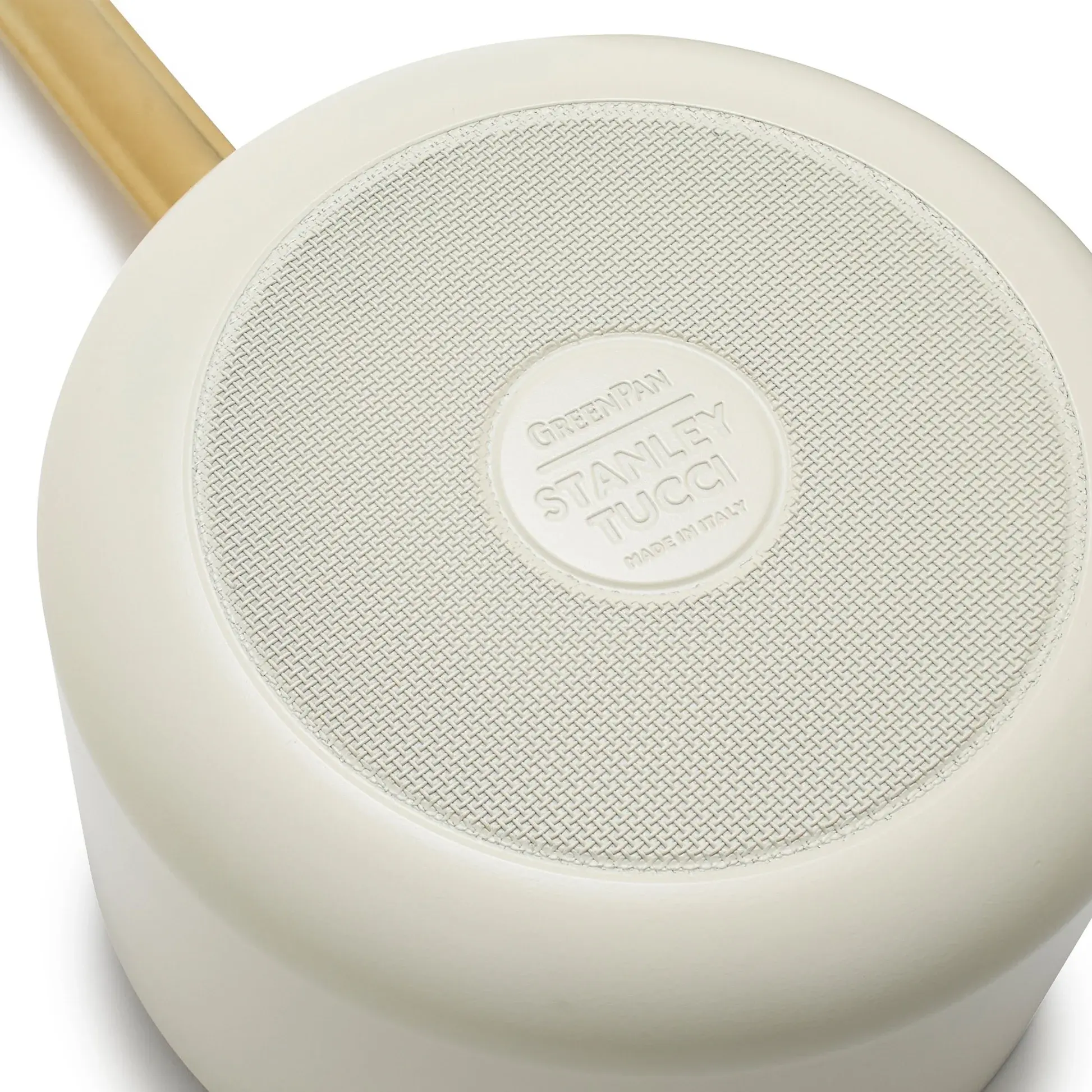 Rendlík s nepriľnavým keramickým povrchom s pokrievkou, Stanley Tucci, Ø 20 cm / 3,8 l, krémová