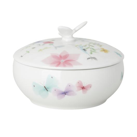 Porcelánová dóza s pokrievkou / cukornička Spring greetings, Ø 12,5 cm