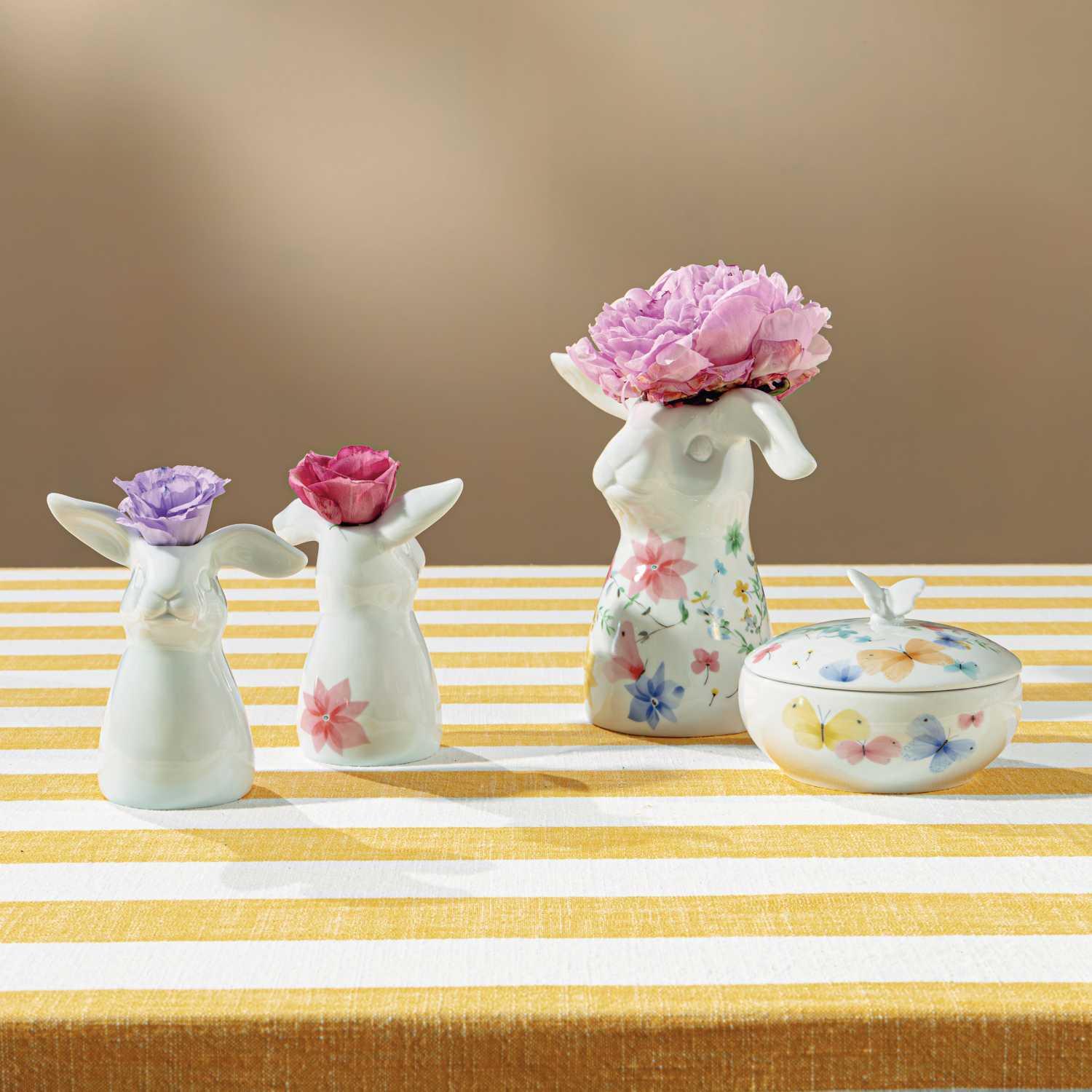 Porcelánová dóza s pokrievkou / cukornička Spring greetings, Ø 12,5 cm