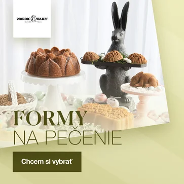 Pečiace formy Nordic Ware premenia vaše veľkonočné pečenie na malý sviatočný zážitok. Precízne spracovanie a originálne tvary zabezpečia dokonalý výsledok aj pôsobivý vzhľad každého koláča.