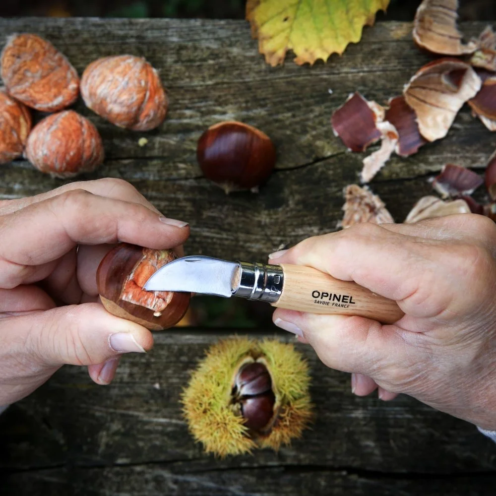 Špeciálny nôž Opinel na gatany, kôstkoviny a cesnak
